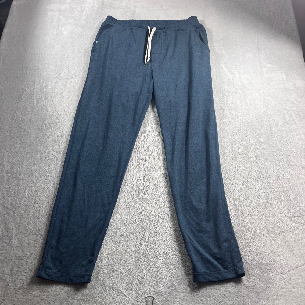 Vuori Ponto Performance Pant Mens Blue Heather DreamKnit Joggers Size XL